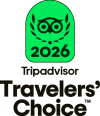 Tripadvisor TC Badge Travelers' Choice Center Aligned Black - L